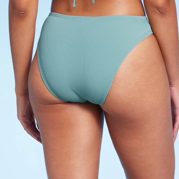 🌴SALE RIBBED CHEEKY BIKINI BOTTOMS - Picture 2 of 9